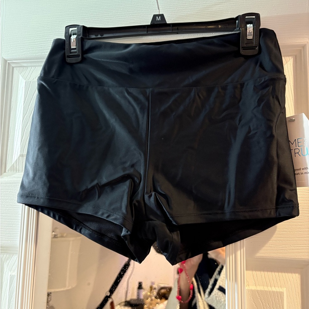 Black Women's Boy Short swim